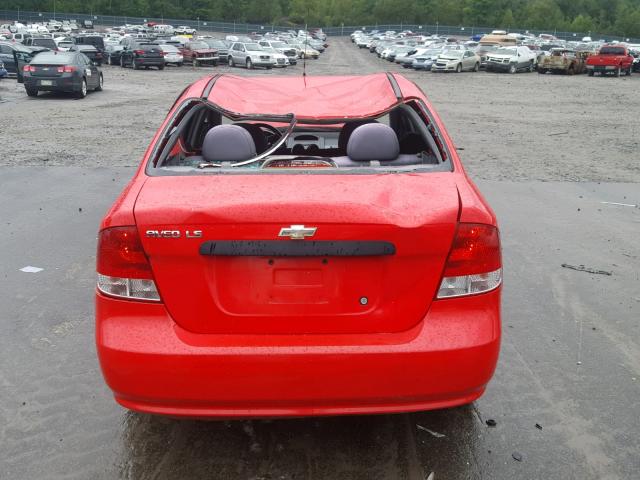 KL1TJ52694B227214 - 2004 CHEVROLET AVEO LS RED photo 9