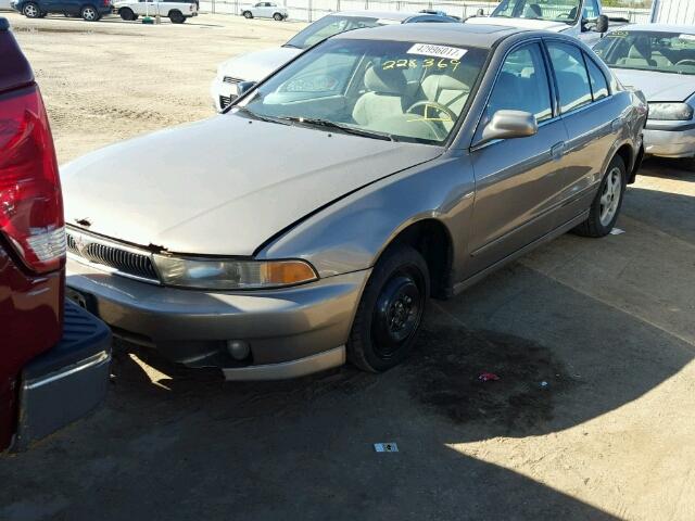 4A3AA46G8XE074256 - 1999 MITSUBISHI GALANT ES SILVER photo 2