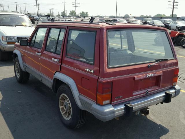 1JCMT7842JT061602 - 1988 JEEP CHEROKEE L RED photo 3