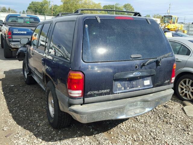 1FMZU34E2XZB53256 - 1999 FORD EXPLORER BLUE photo 3