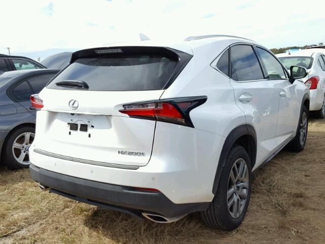 JTJYARBZ4G2037533 - 2016 LEXUS NX 200T WHITE photo 4