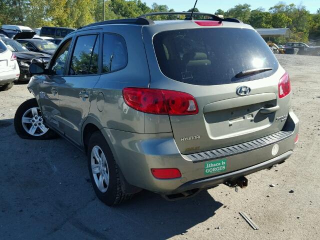 5NMSG73D79H326208 - 2009 HYUNDAI SANTA FE G GREEN photo 3