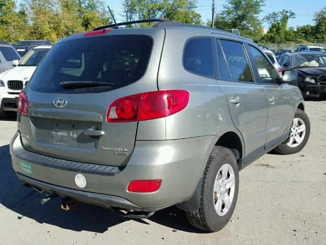 5NMSG73D79H326208 - 2009 HYUNDAI SANTA FE G GREEN photo 4