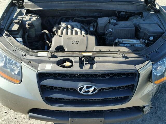 5NMSG73D79H326208 - 2009 HYUNDAI SANTA FE G GREEN photo 7