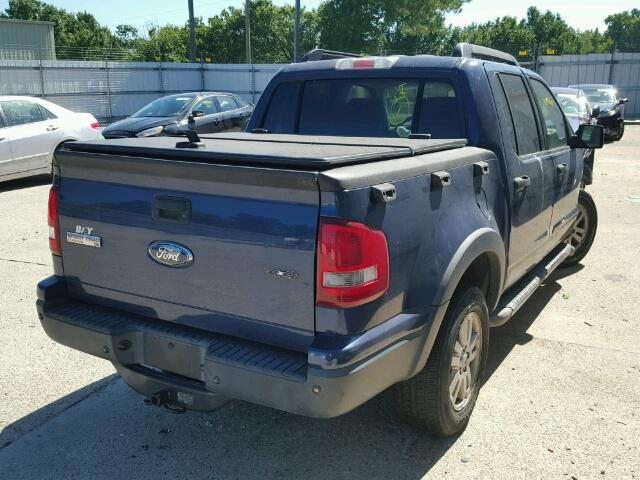 1FMEU51E28UA48102 - 2008 FORD EXPLORER S BLUE photo 4