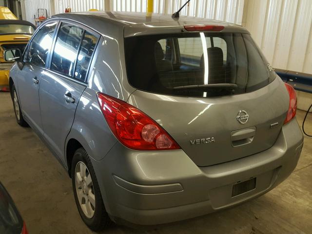 3N1BC1CP0CK275639 - 2012 NISSAN VERSA S GRAY photo 3