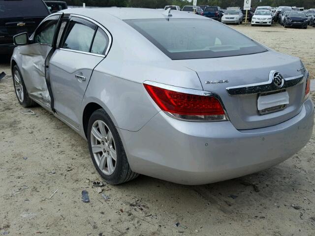 1G4GC5EG6AF133896 - 2010 BUICK LACROSSE SILVER photo 3