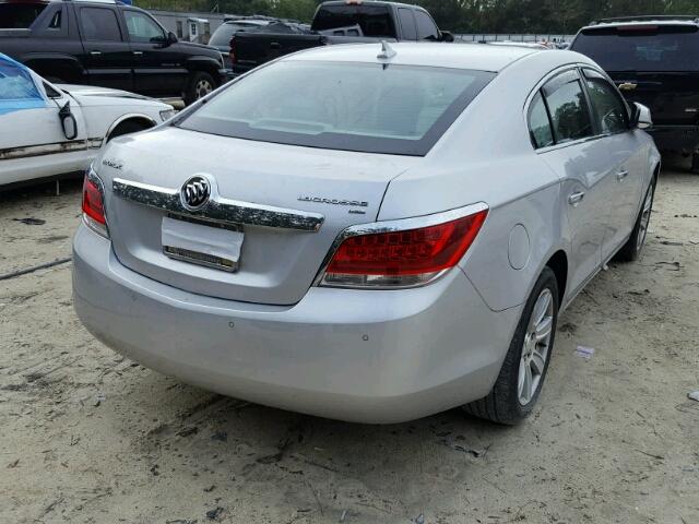 1G4GC5EG6AF133896 - 2010 BUICK LACROSSE SILVER photo 4