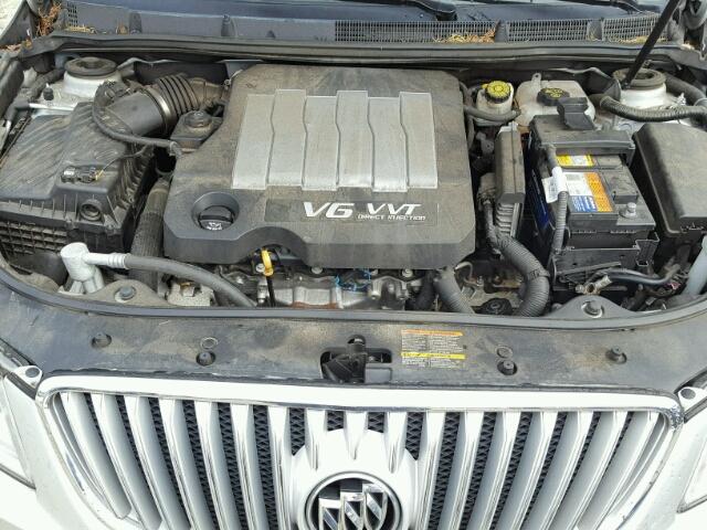 1G4GC5EG6AF133896 - 2010 BUICK LACROSSE SILVER photo 7