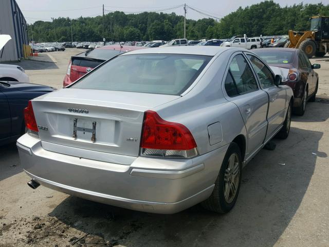 YV1RS592X82676632 - 2008 VOLVO S60 2.5T SILVER photo 4