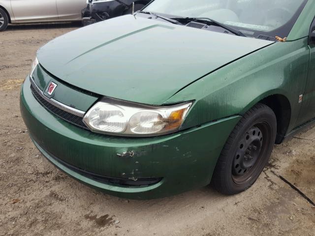 1G8AJ52F74Z158914 - 2004 SATURN ION GREEN photo 9