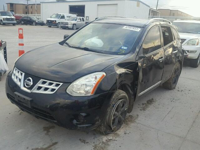 JN8AS5MT9BW576240 - 2011 NISSAN ROGUE BLACK photo 2