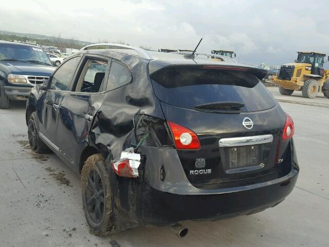 JN8AS5MT9BW576240 - 2011 NISSAN ROGUE BLACK photo 3