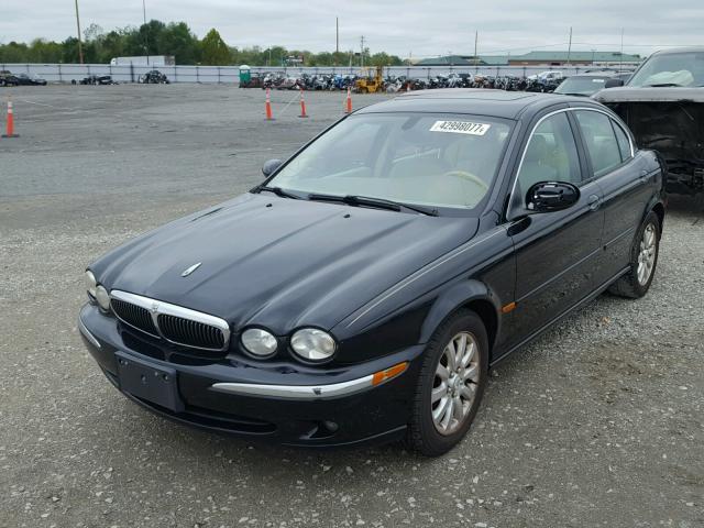 SAJEA51D53XD22912 - 2003 JAGUAR X-TYPE BLACK photo 2