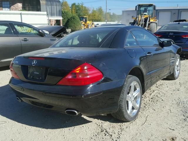 WDBSK76F45F096323 - 2005 MERCEDES-BENZ SL 600 BLACK photo 4