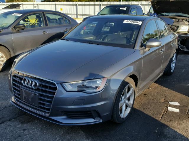 WAUB8GFF7G1033455 - 2016 AUDI A3 PREMIUM GRAY photo 2