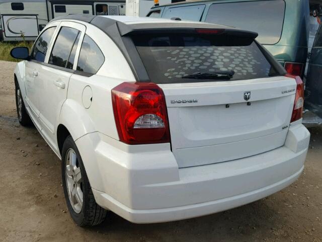 1B3HB48A29D142715 - 2009 DODGE CALIBER SX WHITE photo 3