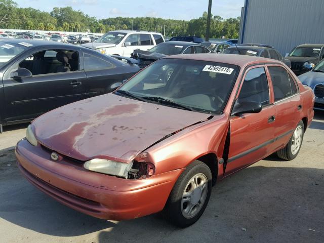 1Y1SK5286XZ425288 - 1999 CHEVROLET GEO PRIZM 红色 照片 2