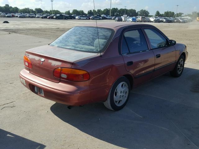 1Y1SK5286XZ425288 - 1999 CHEVROLET GEO PRIZM 红色 照片 4