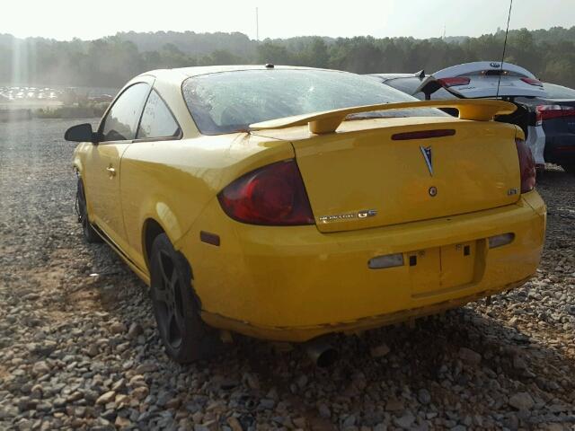 1G2AN15B777138789 - 2007 PONTIAC G5 GT YELLOW photo 3