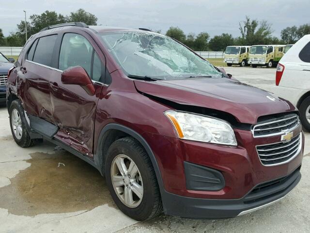 3GNCJLSB4GL180808 - 2016 CHEVROLET TRAX 1LT MAROON photo 1