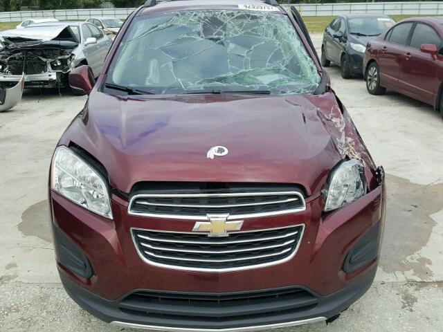 3GNCJLSB4GL180808 - 2016 CHEVROLET TRAX 1LT MAROON photo 9