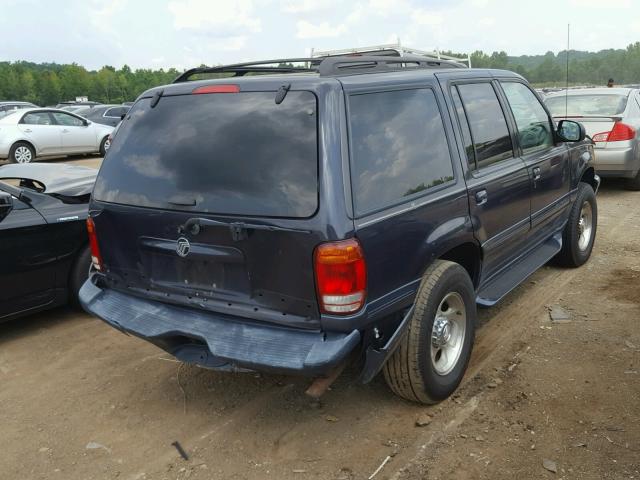 4M2ZU76E31UJ12707 - 2001 MERCURY MOUNTAINEE BLUE photo 4