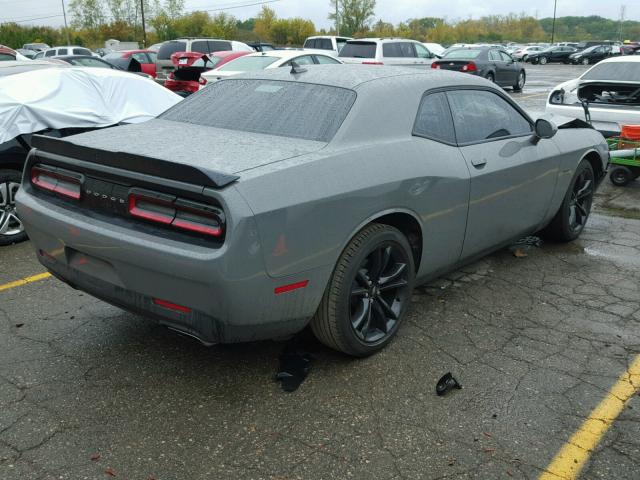 2C3CDZBT3HH604702 - 2017 DODGE CHALLENGER GRAY photo 4