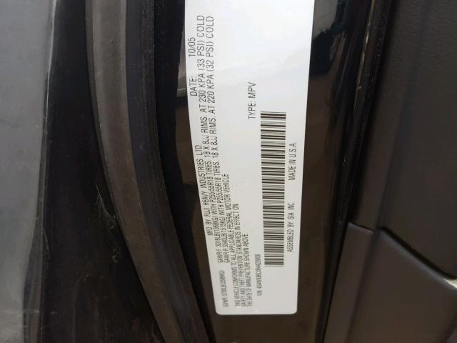 4S4WX86C064420909 - 2006 SUBARU B9 TRIBECA BLACK photo 10