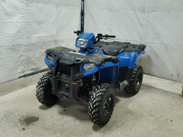 4XASEE501JA244338 - 2018 POLARIS SPORTSMAN BLUE photo 2