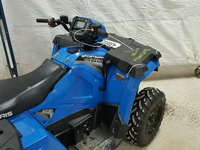 4XASEE501JA244338 - 2018 POLARIS SPORTSMAN BLUE photo 5