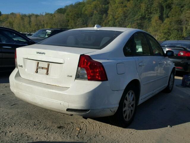 YV1MS390082387627 - 2008 VOLVO S40 2.4I WHITE photo 4