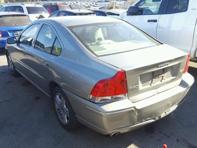 YV1RS592072634095 - 2007 VOLVO S60 GREEN photo 3