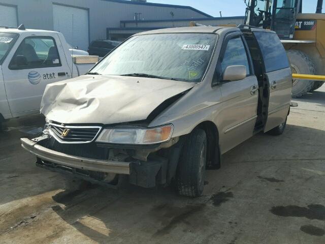 2HKRL1863YH619266 - 2000 HONDA ODYSSEY EX TAN photo 2