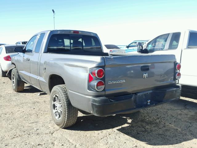 1D7HW22K25S230653 - 2005 DODGE DAKOTA ST GRAY photo 3