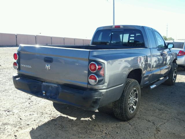 1D7HW22K25S230653 - 2005 DODGE DAKOTA ST GRAY photo 4