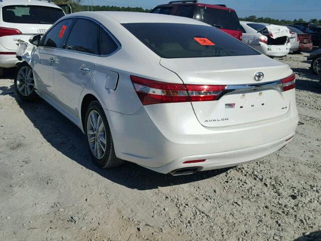 4T1BK1EB8DU076126 - 2013 TOYOTA AVALON BAS WHITE photo 3