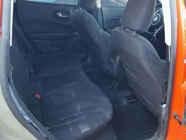 3C4NJDAB5JT178839 - 2018 JEEP COMPASS SP ORANGE photo 6
