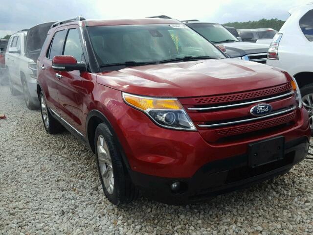 1FM5K7F85FGC37570 - 2015 FORD EXPLORER L RED photo 1