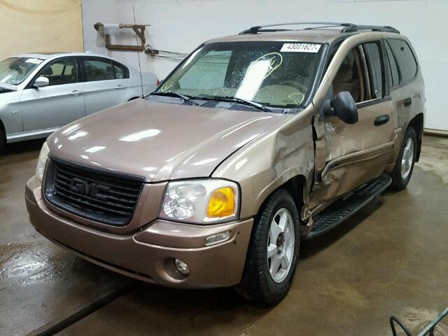 1GKDT13S632357708 - 2003 GMC ENVOY BROWN photo 2