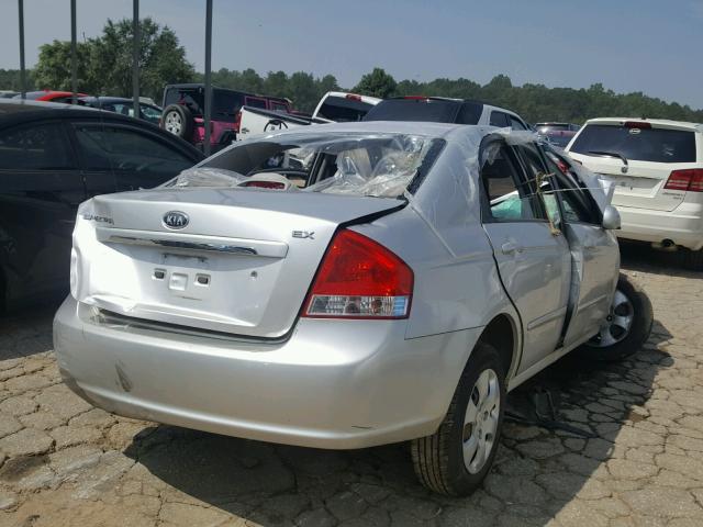 KNAFE221195665158 - 2009 KIA SPECTRA EX SILVER photo 4