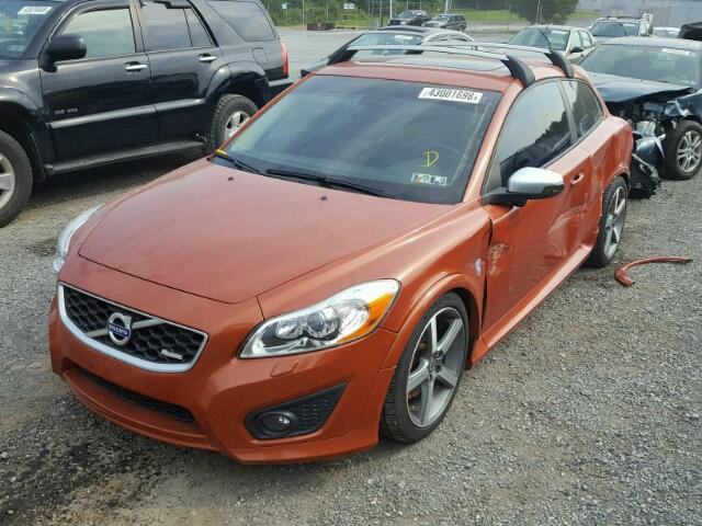 YV1672MK5B2235878 - 2011 VOLVO C30 T5 ORANGE photo 2