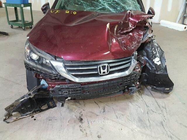 1HGCR2F36EA039114 - 2014 HONDA ACCORD MAROON photo 7