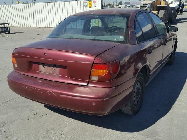 1G8ZH52842Z170841 - 2002 SATURN SL1 BURGUNDY photo 4