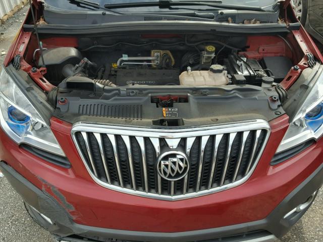 KL4CJBSBXEB678541 - 2014 BUICK ENCORE CON RED photo 7