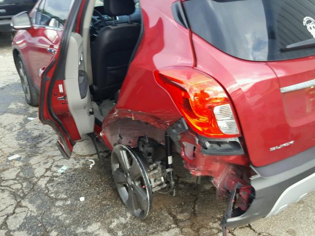 KL4CJBSBXEB678541 - 2014 BUICK ENCORE CON RED photo 9