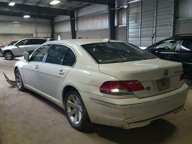 WBAHN83517DT75325 - 2007 BMW 750 WHITE photo 3