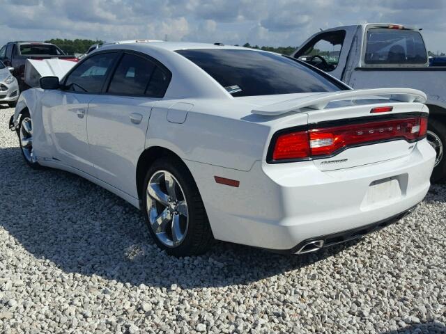 2C3CDXHGXEH362887 - 2014 DODGE CHARGER WHITE photo 3