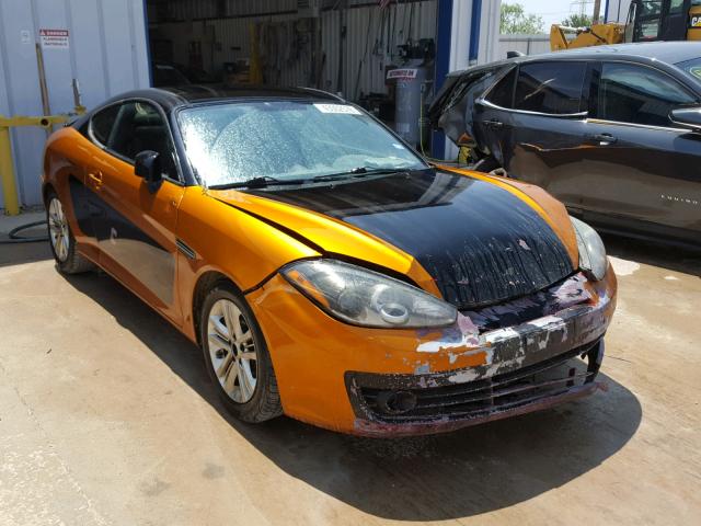 KMHHM66D17U245683 - 2007 HYUNDAI TIBURON GS ORANGE photo 1