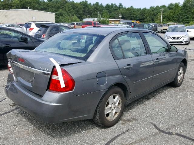 1G1ZT52854F207638 - 2004 CHEVROLET MALIBU LS ნაცრისფერი ფოტო 4
